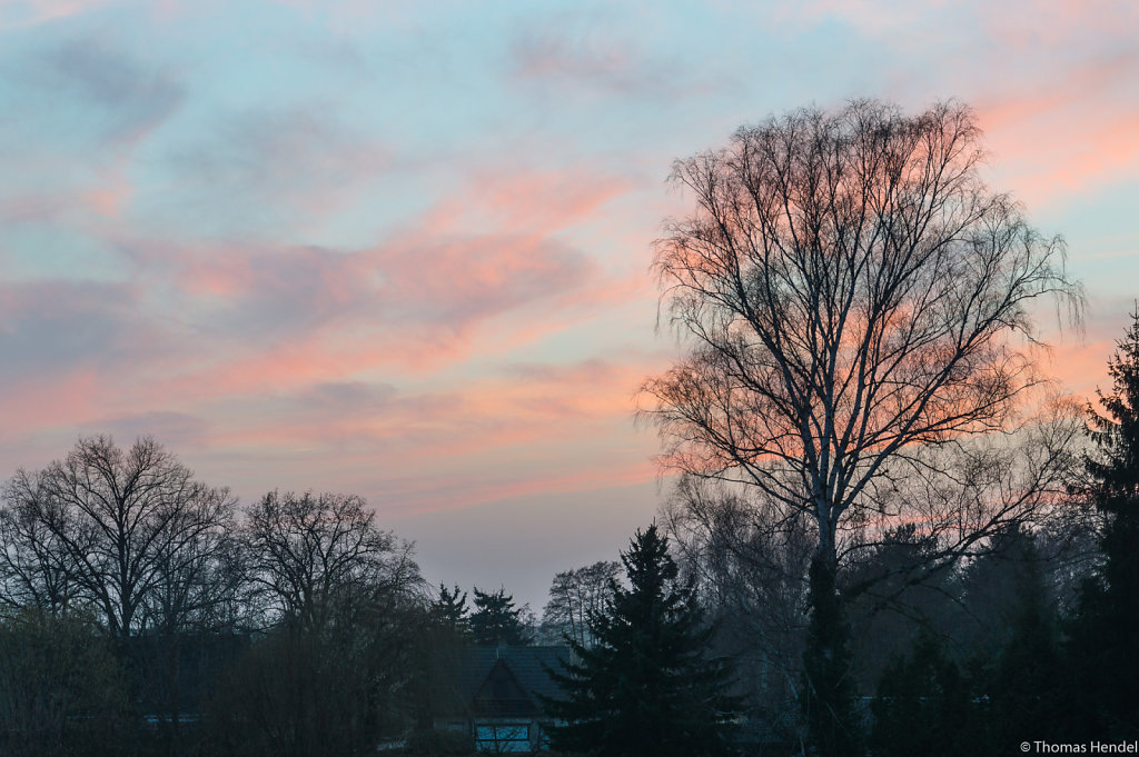 Sunset at river Havel